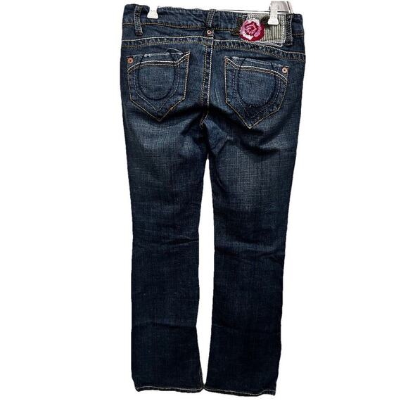 Freestyle Revolution Jeans Women's Sz 7 Low Rise Boot Cut Med Wash Embroidered - Picture 2 of 9
